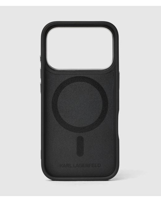 Karl Lagerfeld Black Ikon Karl Iphone 16 Pro Max Case for men