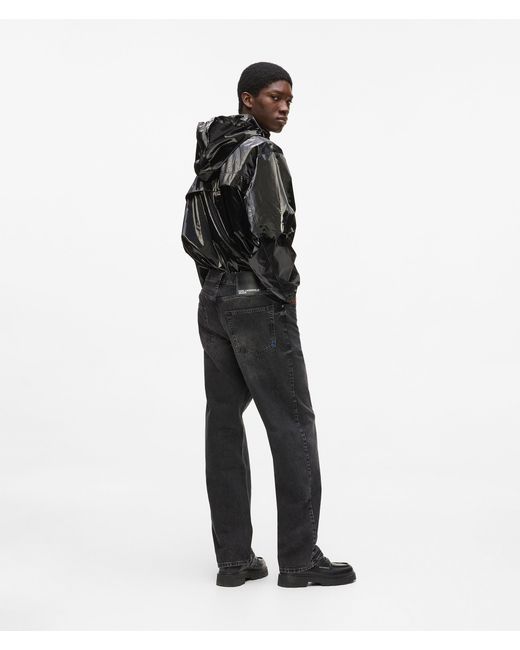 KL Jeans Black Relaxed Jeans for men