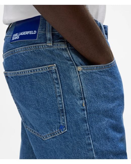 KL Jeans Blue Regular Denim Shorts for men