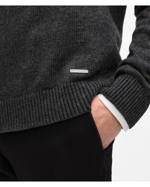 Karl Lagerfeld Gray Norwegian-Inspired Sweater for men