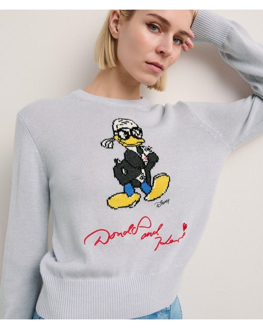 Sweat-shirt En Tricot Disney X Kl Karl Lagerfeld en coloris Blue