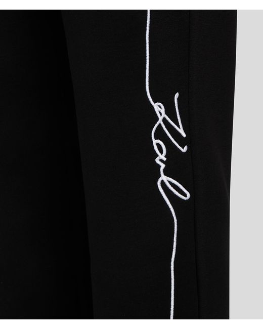 Karl Lagerfeld Black Karl Signature Sweatpants