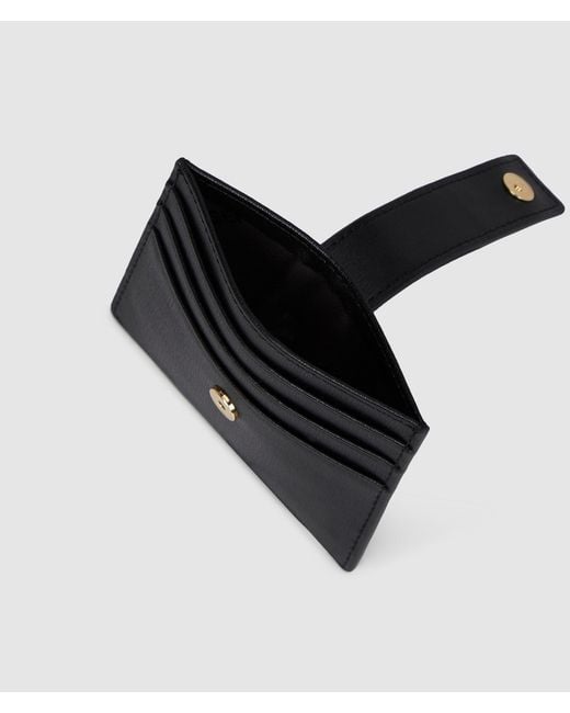 Karl Lagerfeld Black K/Autograph Padlock Cardholder