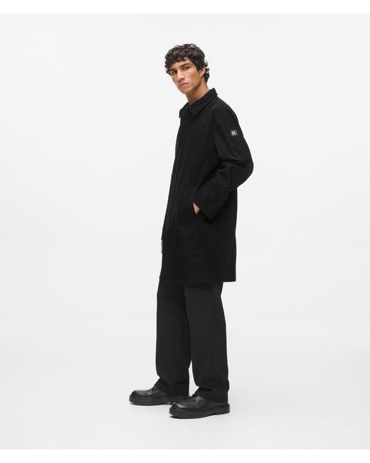 Karl Lagerfeld Black Rain Coat for men