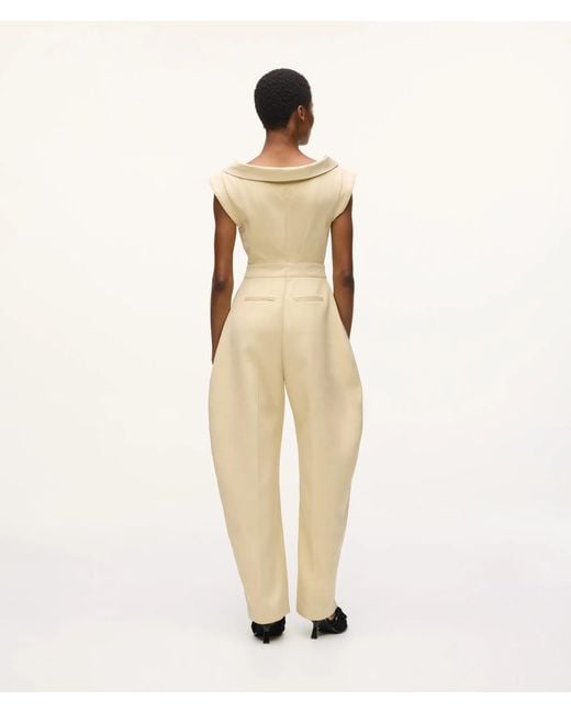 Karl Lagerfeld Natural Kl Studio Tailored Jumpsuit