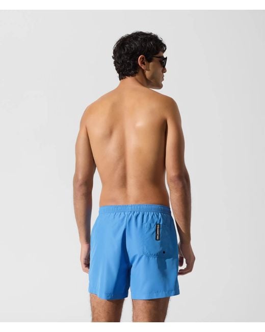 Karl Lagerfeld Blue Logo Short Boardshorts for men