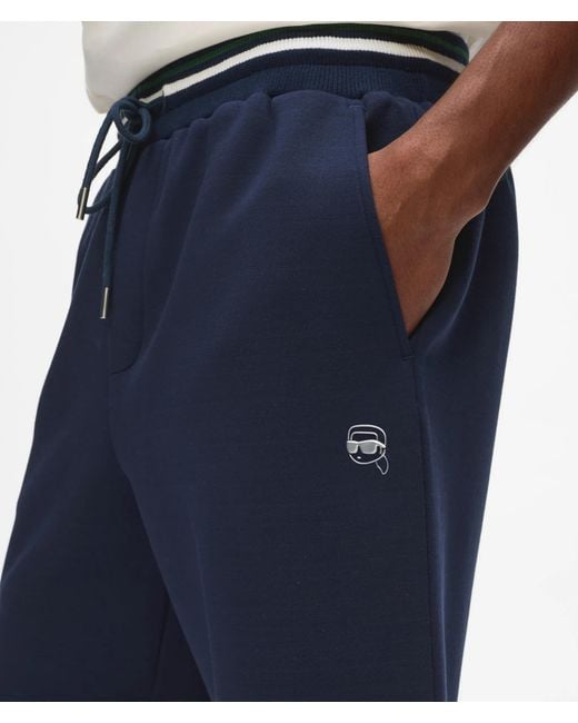 Karl Lagerfeld White Ikon Jersey Shorts for men