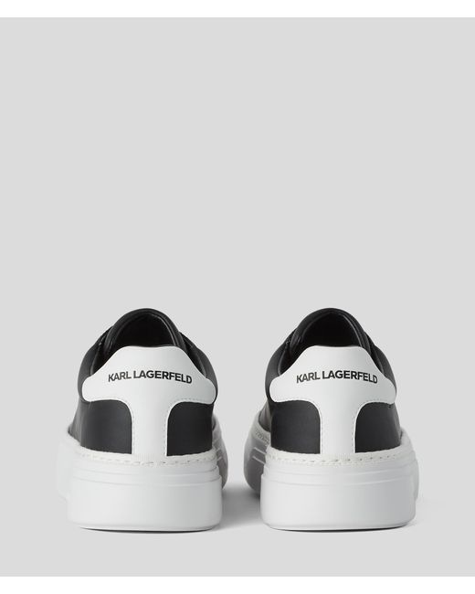 Karl Lagerfeld Black Konvert Embossed Logo Sneakers