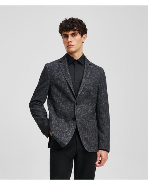 Karl Lagerfeld Gray Tailored Jacket for men