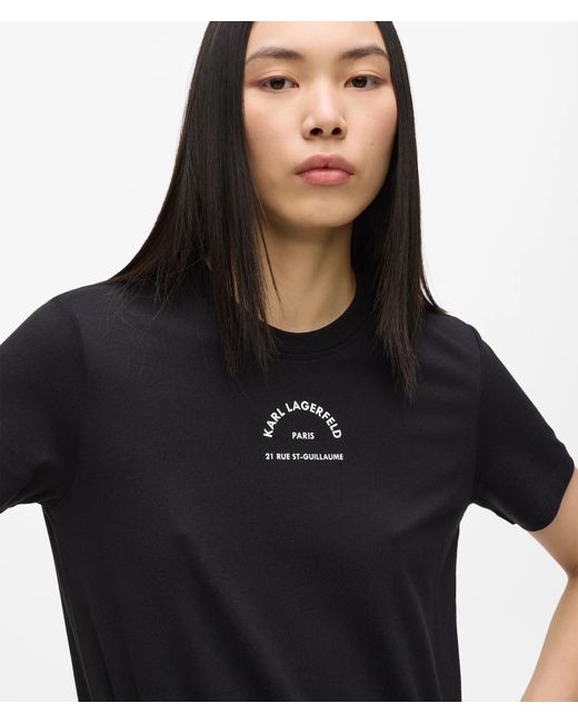Karl Lagerfeld Black Rue St-Guillaume T-Shirt Dress