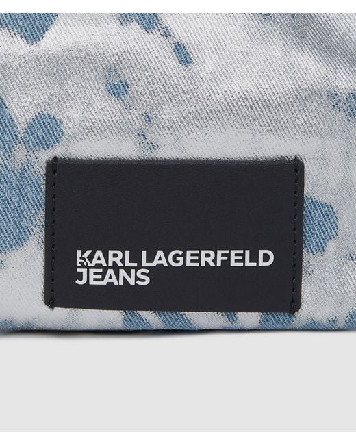 KL Jeans Blue High-Shine Denim Hobo Bag