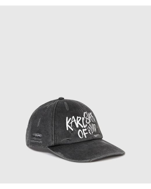 KL Jeans Black Washed Karl Quote Cap