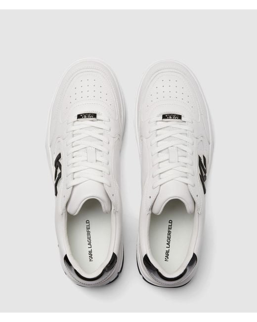 KL Jeans White Kourtney Monogram Sneakers for men