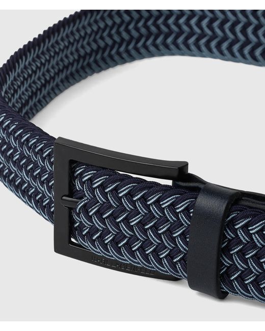 Karl Lagerfeld Blue Braided Belt for men