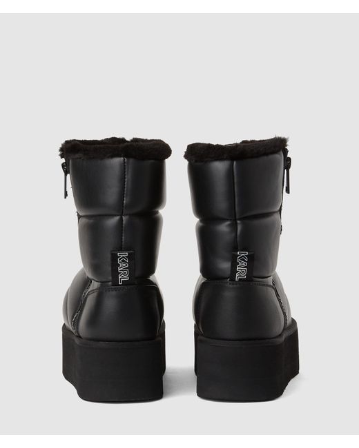 Bottes Rembourrées Mi-Mollet Thermo, Femme, Taille Karl Lagerfeld en coloris Black