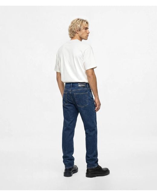 KL Jeans Blue Logo Straight Jeans for men