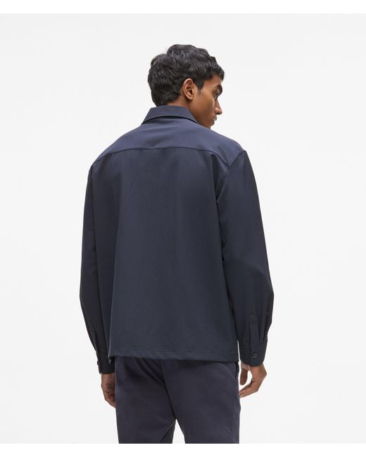 Karl Lagerfeld Blue Patch Pocket Shirt for men