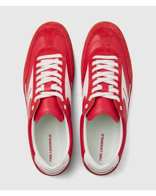 KL Jeans Red Kandidate Suede Sneakers