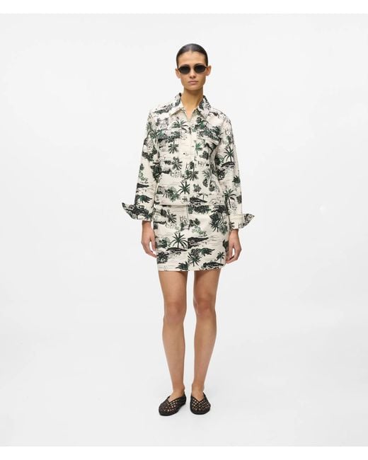 Karl Lagerfeld Metallic All-Over-Print Blouson Jacket, Multicoloured