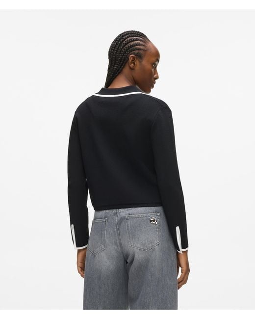 Karl Lagerfeld Black Tailored Cardigan
