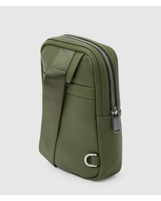 Sac Bandoulière Avec Écusson Monogram, Homme, Taille Karl Lagerfeld pour homme en coloris Green
