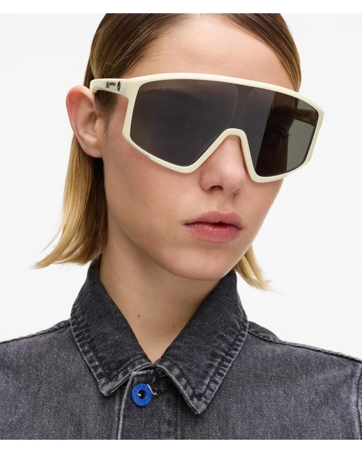 Karl Lagerfeld Gray Klj X Dragon Shield Sunglasses