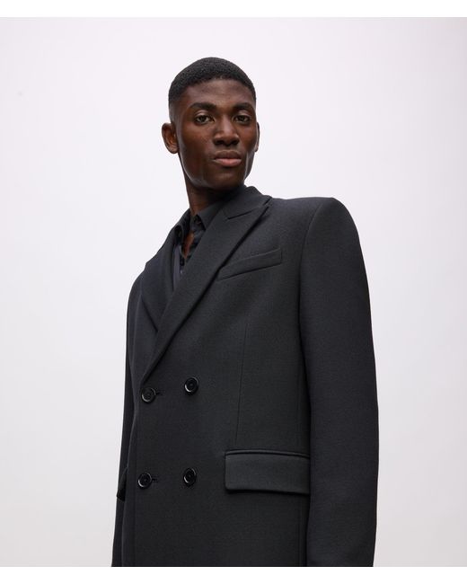 Karl Lagerfeld Kl Studio Wollmantel in Black für Herren