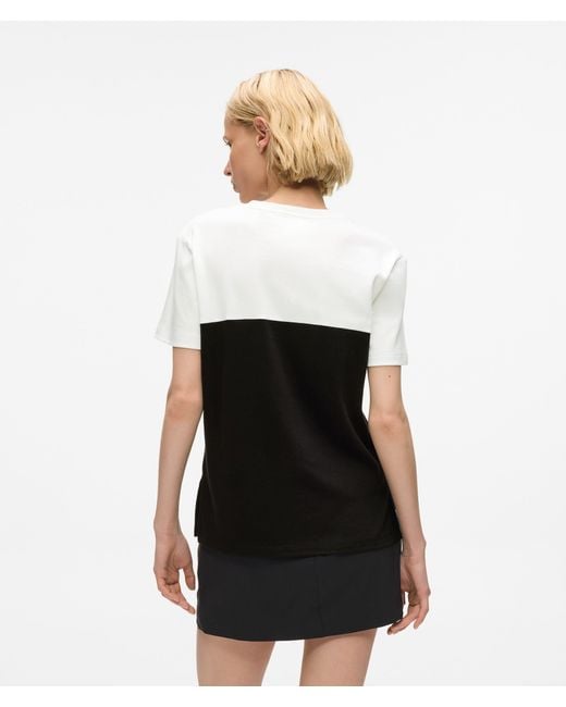 Karl Lagerfeld Black Signature Monochrome T-Shirt