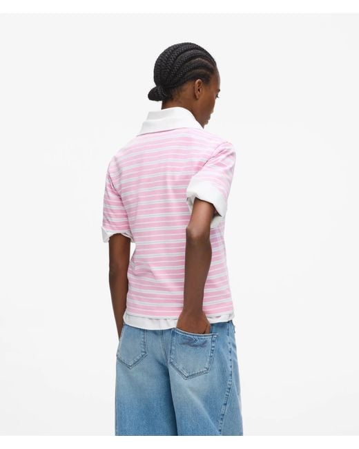 Karl Lagerfeld Ikon Stripe Polo Shirt, Multicoloured