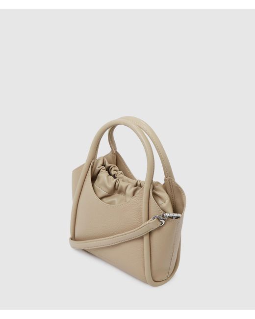 Karl Lagerfeld Natural K/Autograph Patch Mini Tote Bag