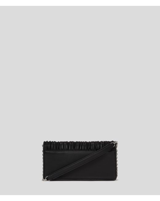 Karl Lagerfeld Black K/kushion Crossbody Wallet