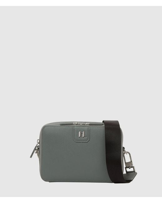 Karl Lagerfeld Gray K/Monogram Camera Bag for men