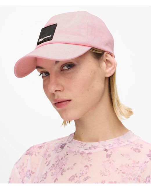 KL Jeans Pink Logo Patch Cap