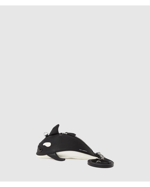 Karl Lagerfeld Black Ikon Orca Crossbody Bag