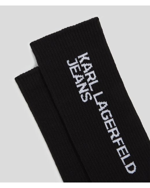 KL Jeans Black Logo Socks – 2-Pack