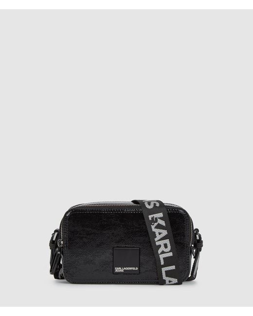KL Jeans Black Glossy Camera Bag