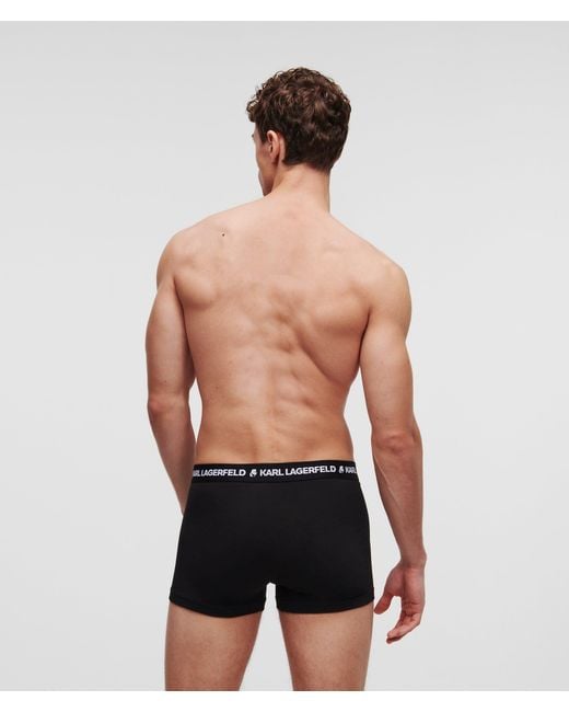 Karl Lagerfeld Black Logo Trunks – 5-Pack for men