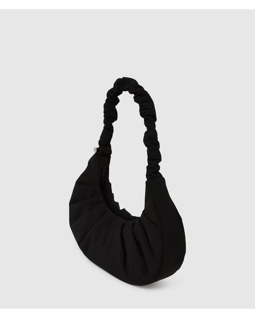 KL Jeans Black Gathered Small Hobo Bag