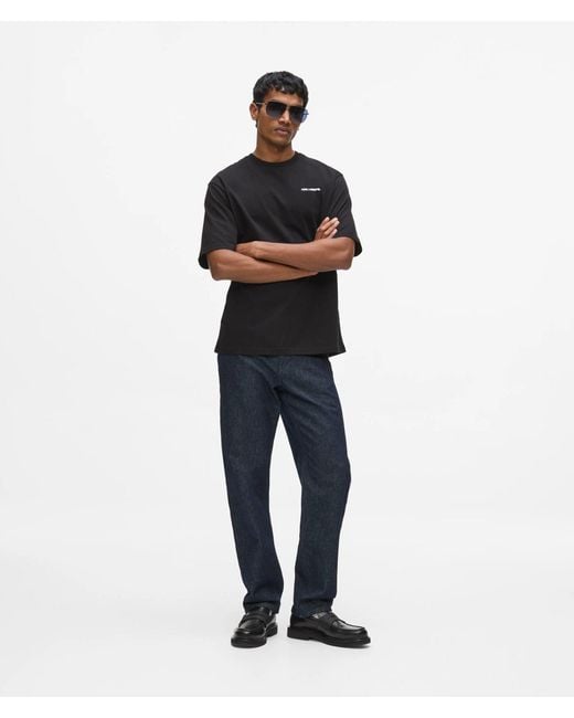 Karl Lagerfeld Black Exclusive Maison De Karl T-Shirt for men