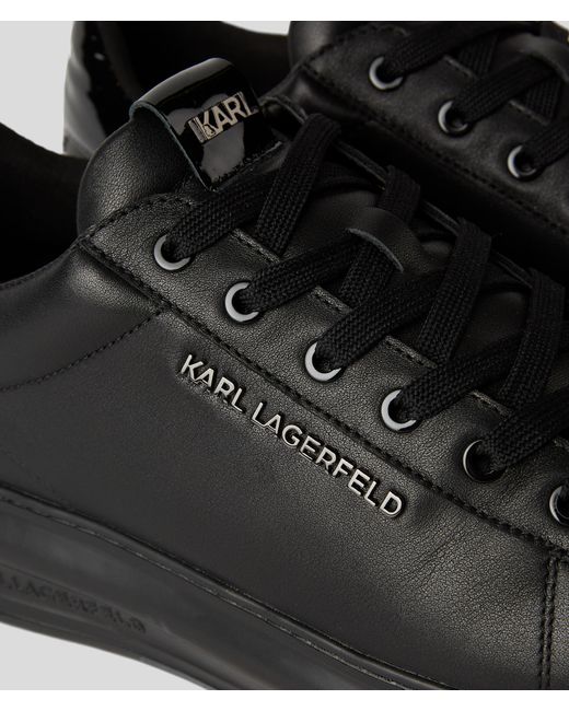 Karl Lagerfeld Black Kapri Studebakker Leather Sneakers for men
