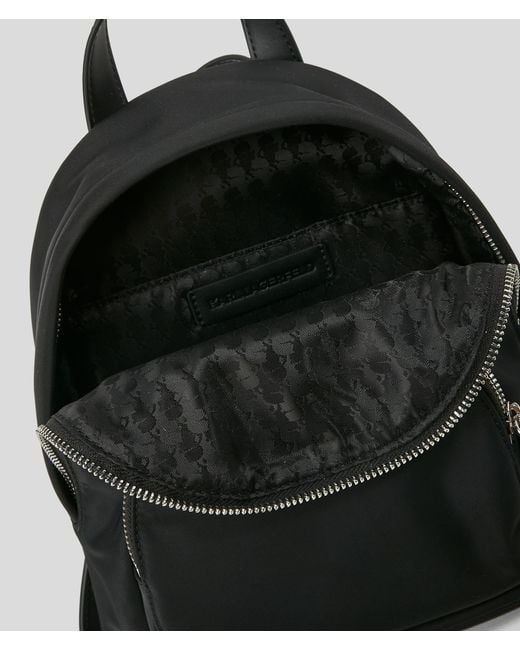 Karl Lagerfeld Black Rue St-guillaume Small Backpack