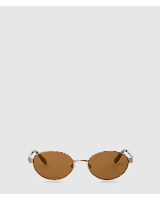 Karl Lagerfeld Natural Monogram Oval Sunglasses