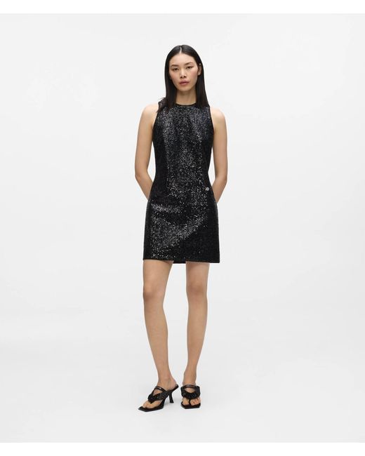 Karl Lagerfeld Black Transformable Sequin Dress
