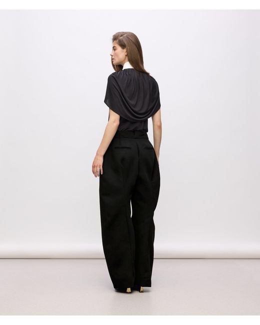 Karl Lagerfeld Black Kl Studio Voluminous Pants