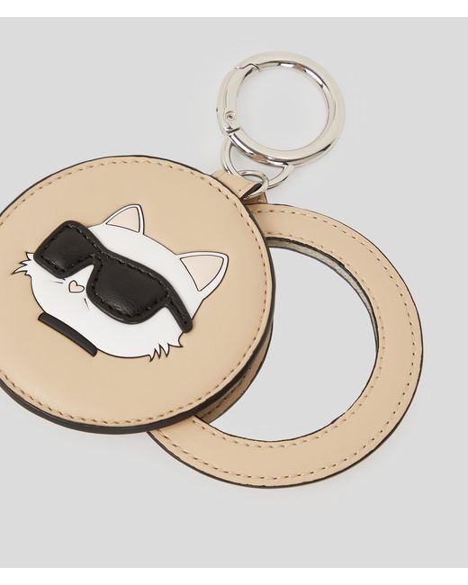 Karl Lagerfeld Natural Ikon Mirror Keychain