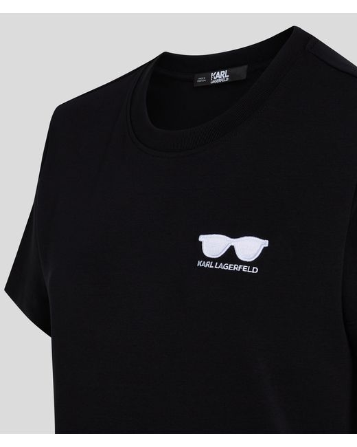 Karl Lagerfeld Black Sunglasses T-shirt