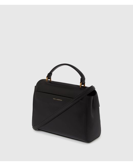 Karl Lagerfeld Black K/Autograph Small Top Handle Bag
