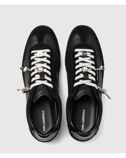 Karl Lagerfeld Black Kandidate Ikon Charms Sneakers