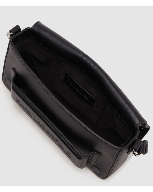 Karl Lagerfeld Black Ikon K Schultertasche Mit Nieten