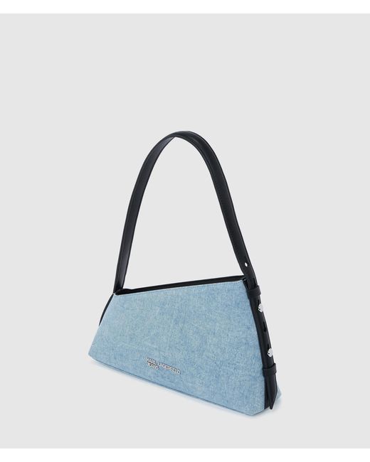 KL Jeans Blue Geo Denim Shoulder Bag